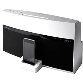 Pioneer XW-NAV1 iPod/iPhone dock, FM tuner and CD/DVD player - White Finish