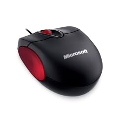 Microsoft Notebook Optical Mouse schwarz Neu Maus optisch USB 3 Tasten + Tastenrad schwarz