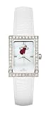 Miami Heat Ladies Allure Watch White Leather Strap