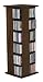 Wood Technology CD DVD Spinning Media Tower in Espresso