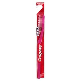 Colgate Plus Bi-Level, Medium Full Head Toothbrush - 1 ea ( color may vary)