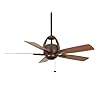 Fanimation Fans HF7240BZ Hubbardton Large Fan (52'' and Larger) Ceiling Fan - Bronze / Coffee / Stone Coffee