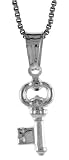 Sterling Silver Small Hollow Key Charm