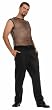 Hip Hop Sleeveless Black Mesh Top - Adult Std.