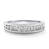 Matching Milgrain Diamond Band 1/2ctw