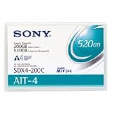 Sony 1PK AIT4 200/520GB 8MM TAPE CARTRIDGE SDX4200CWW 246M W/MIC