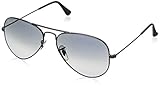 UPC 805289467076 product image for Ray-Ban Original 004/7855 Polarized Aviator Sunglasses,Gunmetal Frame/Blue Gradi | upcitemdb.com