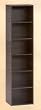 6 SHELF WOODEN CABINET / BOOKECASE IN BLACK FINISH