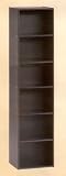 6 SHELF WOODEN CABINET / BOOKECASE IN BLACK FINISH