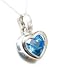 14k Cushion Blue Topaz Heart Enhancer