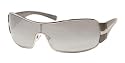 PRADA SPR61IS 1BC4S1 SILVER GRAY GRAD. MIRROR SILVER METAL SHEILD SUNGLASSES