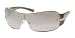 Apparel : PRADA SPR61IS 1BC4S1 SILVER GRAY GRAD. MIRROR SILVER METAL SHEILD SUNGLASSES