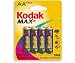 Kodak Xtralife AA Battery(Kaa-4) Twelve (4) Packs = 48 Batteries