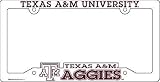 Texas A & M Aggies NCAA Plastic License Plate Frame