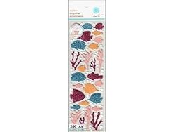 Martha Stewart Sticker Glitter Tropical Fish & Coral