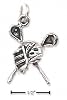 Low price Sterling Silver Lacrosse Sticks And Mask Charm