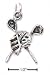 Sterling Silver Lacrosse Sticks And Mask Charm