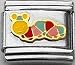 Clearly Charming Caterpillar Animal Theme Butterfly Italian Charm Link Bracelet
