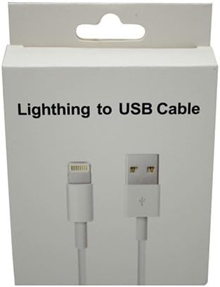 iPhone 6 Charging Cord - AND iPhone 6 Dual Layer Case - 2 piece Protective Rubber Case - Fits iPhone 6 (4.7" Screen) - Includes OEM Lightening USB Charge & Sync Cable [BUNDLE, 2 pieces] (Dual Layer Black)