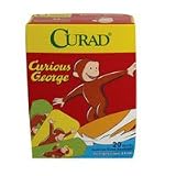 Curad Kids Sterile Assorted Bandages Curious George - 20 Ea