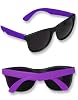 Buy Halloween - Neon Purple & Black Sunglasses Wayfarer 80's