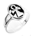 Sterling Silver Egyptian Ankh Symbol Cross Ring Size 6(Size 6,7,8,9,10,11,12,13)