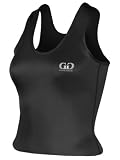Womens Comfort Support Fit, Aerobic Sports Top-Jogging, Gym Workouts, Zumba, Yoga, Dance, and Pilates-Made with Moisture Wicking Liner and Odor Reducing Properties-Colors Black, Red, and White-Sizes SM-XXXL
