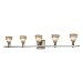 Minka Lacota Brushed Nickel 5 Light Bath 6515-84