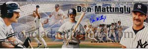 Don Mattingly Signed New York Yankees 12x36 Panoramic Collage- MLB Hologram