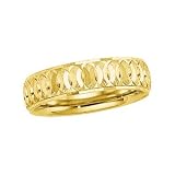 14K Yellow Gold Comfort Fit Wedding Band For Men and Women - Sizes 4.5 - 15