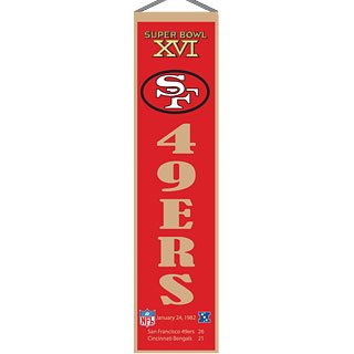 San Francisco 49ers NFL Super Bowl 16 Wool 8