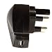 ULTIMATEADDONS UK 3 Pin USB Mains Charger Plug for Samsung E60 Reader USB Cable