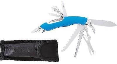 Swiss Army Style Blue 14-function Multi-tool Survival All in One Pocket Knife