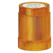 Siemens 8WD42 00-1AD Sirius Signal Column, Thermoplastic Enclosure, IP54 Degree of Protection, 50mm Diameter, Steady Light Element, UC 24 to 230V Rated Voltage, Amber