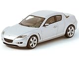 Diecast Model Mazda RX8 in Silver