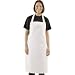 Bib Apron (White) 100% cotton. Size: 28 x 38.