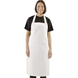 Bib Apron (White) 100% polycotton. Size: 28 x 38