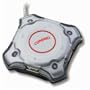 Lighted USB 4 Port Hub- Silver