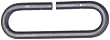Curt Manufacturing 49950 4000 Lb Weld-On Safety Chain Loop Raw Finish