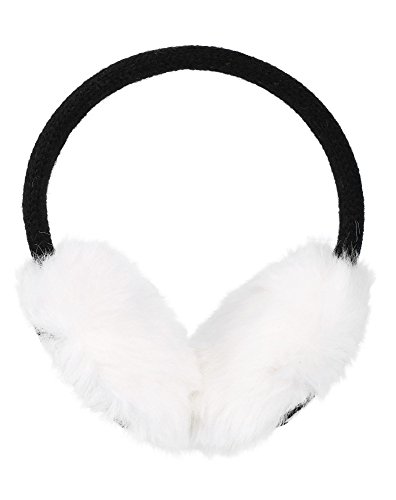 Simplicity Thermal Insulated Soft Faux Fur Knit Winter Ear Warmers ,Black
