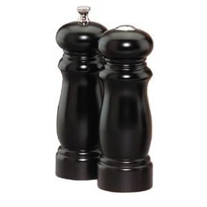 Chef Specialties 06302 6 Inch - 15cm Salem?Ebony Pepper Mill Salt Mill Set