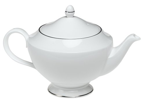 Wedgwood Signet Bone China Platinum Teapot