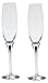 Orrefors Intermezzo Blue Flutes, Set of 2