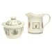 Pfaltzgraff Naturewood Stoneware Sugar and Creamer Set