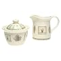 Pfaltzgraff Naturewood Stoneware Sugar and Creamer Set