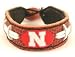 Nebraska Huskers Classic Football Bracelet