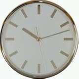 Worthy Silver Wall Clock in Silver