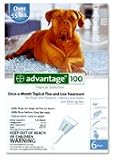 Advantage Topical Flea Treatment for Dogs over 55 Lbs (6 Applications)
