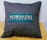 Michigan State University SPARTANS - 18" Denim Accent PILLOW