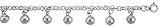 Sterling Silver Charm Anklet with Chime Balls